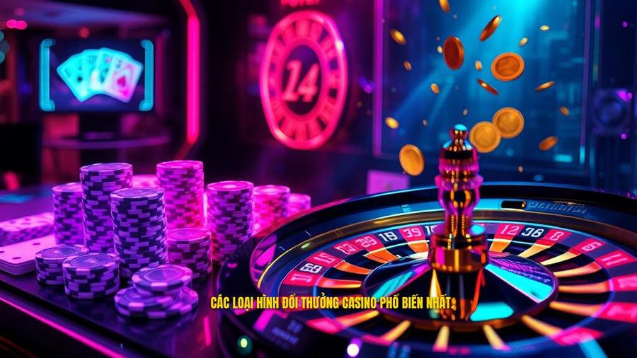 2. Các loại hình đổi thưởng casino phổ biến nhất.