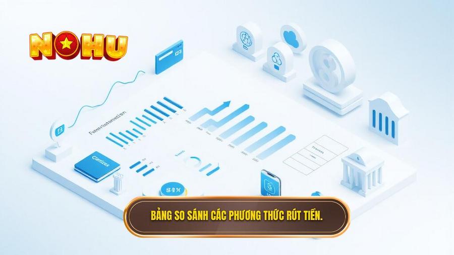 Bảng so sánh các phương thức rút tiền phổ biến